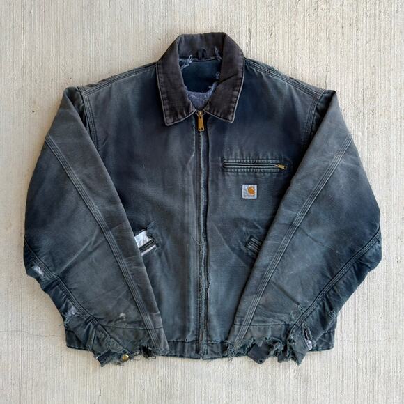 Carhartt Other - Carhartt faded black detroit work wear jacket